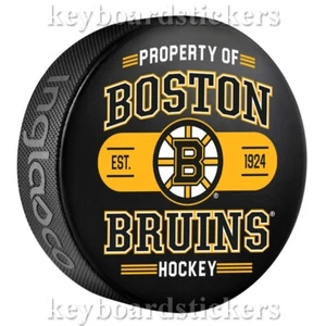 2024-25 NHL Boston Bruins Property Of Souvenir Collector Hockey Puck - NEU Design - Bild 1 von 2