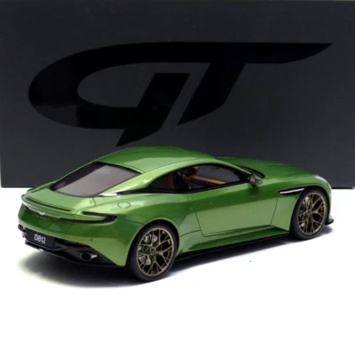 Aston Martin DB12 Vantage Coupe 2023 Green / Silver-Gray 1:18 GT466 GT-Spirit - Image 1 of 4