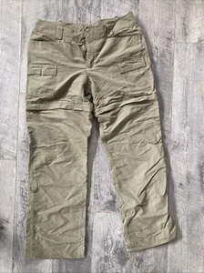 North Face Womens Zip Off Convertible Hiking Pants Olive Green Size 10 - Picture 1 of 4