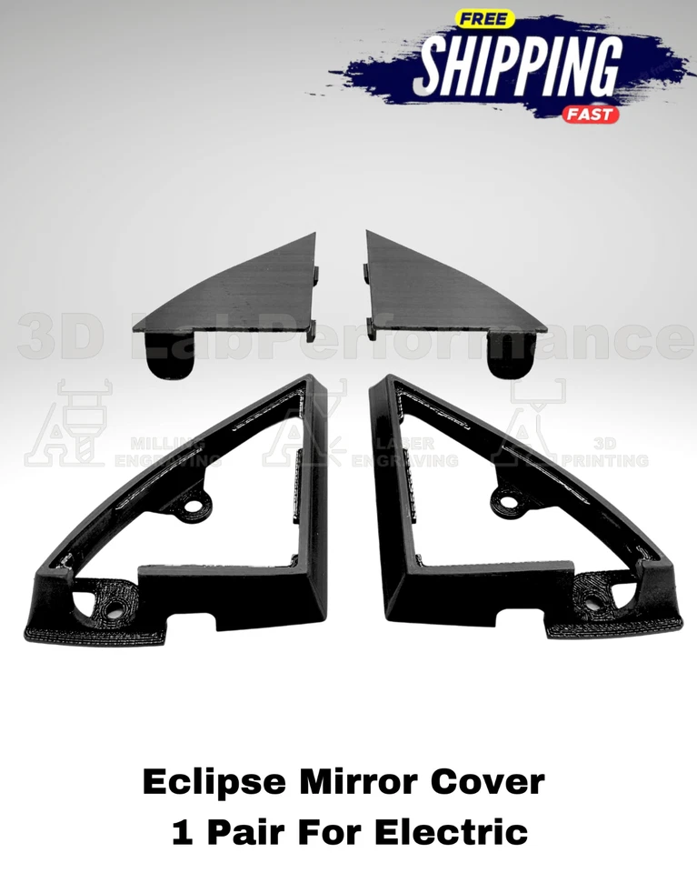 Bezel Mirror Cover For Mitsubishi Eclipse 95-99 x2 ELECTRIC - Image 1 of 2