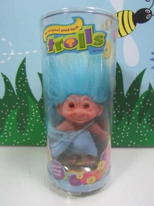 Good Luck Messenger Troll 2005 - Muñeca Troll Dam 3" - Nueva en contenedor - Rara - Imagen 1 de 7
