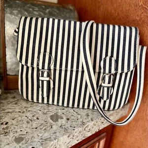 Forever 21 Striped Canvas Crossbody Bag - Picture 1 of 5