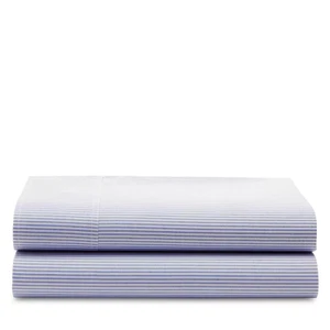 Ralph Lauren Organic Oxford Stripe Cotton TWIN Flat Sheet $145 - Picture 1 of 5