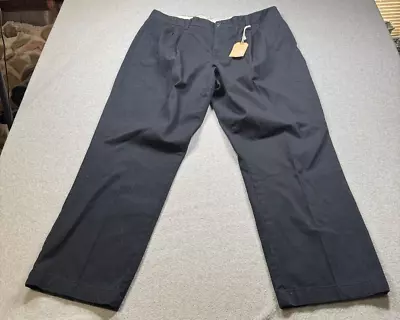 Chaps True American Chino Mens 40x30 Navy Pleated Front Straight Leg NWT - Image 1 of 4