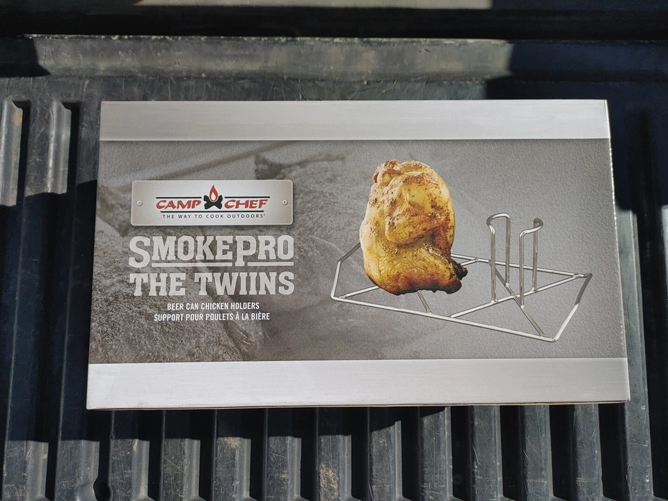 The Twins Beer Can Chicken Holder Grill Racks Grilling Cookware Steel - BCH2 - Image 1 of 4