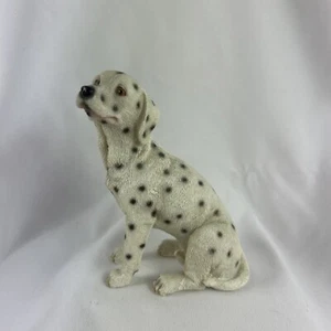 Estatuilla de perro dálmata 5"" de cerámica pose sentada bombero mascota estampada 1999 - Imagen 1 de 7