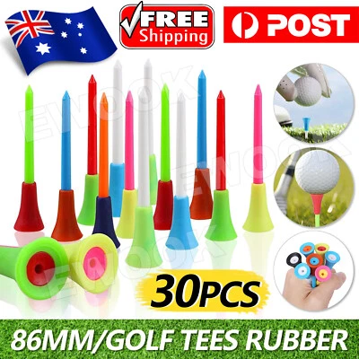 30x83mm Golf Tees - Plastic With Rubber Cushion Top - Multicolour High Quality - image 1 of 4