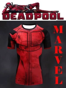 ¡NUEVO! CAMISA DEADPOOL MARVEL SUPERHERO SHT SLVE COMP TALLA (EE. UU. L-2XL) (INT L-4X) - Imagen 1 de 10