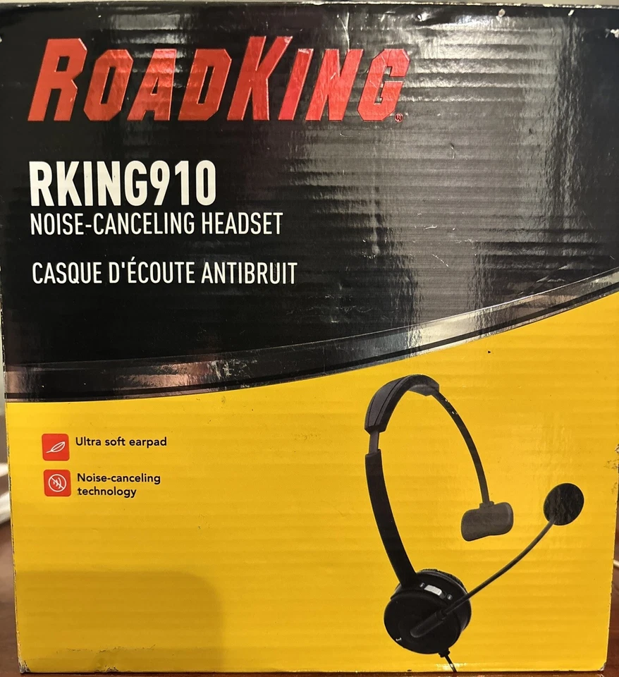 OPEN BOX Road King Headset RKING910 Noise Canceling 10 hr Talk Time - Image 1 of 1