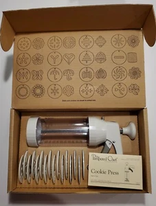 Pampered Chef Cookie Press 1525 Complete with Box - Picture 1 of 4