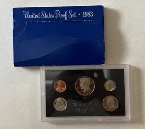 S 1983 Estados Unidos como nuevo conjunto de prueba embalaje original 5 monedas - Imagen 1 de 3