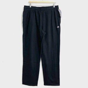 Champion Authentic Athletic Wear Jogger Pants Men XL Black Drawstring Cotton Gym - Picture 1 of 7