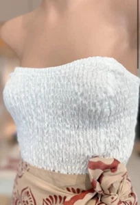 ÉSS Claudine Bustier - White - Picture 1 of 3