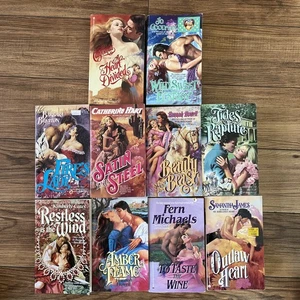 Lot of 10 Historical Romance Sexy Clinch Covers Bodice ripper Book Novel Pb - Imagen 1 de 5