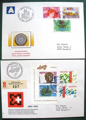 Switzerland - 1990 & 93- FDC Covers - Image 1 of 2