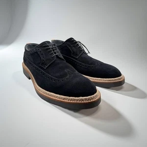 Louis Vuitton Midnight Blue Suede Palm Beach Derbies LV Size 8.5 (US Size 9.5) - Picture 1 of 10