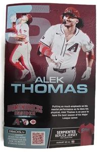 2025 Diamondbacks Insider Program Magazine D-Backs  Issue #10 Alek Thomas - Picture 1 of 3