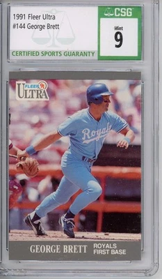 1991 Ultra #144 George Brett CSG 9 HOF - Image 1 of 2