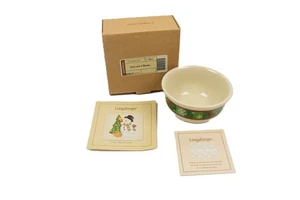 2002 LONGABERGER POTTERY HOLIDAY BOWL  # 30021 NIB W/ SELF-ADHESIVE FELT PADS - Picture 1 of 8