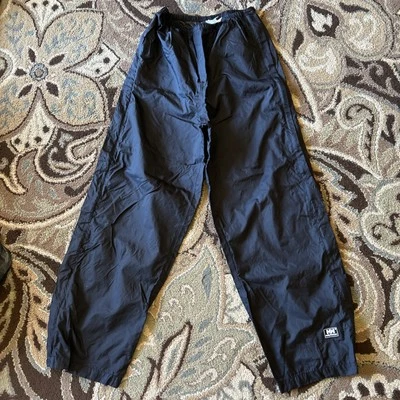 Helly Hansen Outer Shell Size Small Ski Rain Windbreaker Full Zip Pants Black - Image 1 of 4