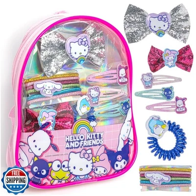 Juego de mini bolsa de regalo accesorios para el cabello Hello Kitty and Friends, incluye moño para el cabello Foto 1 de 4