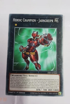 Heroic Champion - Jarngreipr -Yu-Gi-Oh-1st Edition-Near Mint- DIFO-EN045 -Common - Image 1 of 2