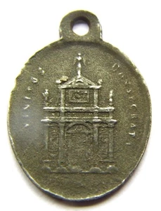 Antiguo Camino de Peregrinos Alemanes Medalla Santa Virgen Negra Santuario María Einsiedeln - Imagen 1 de 2