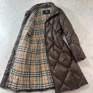 Burberry London langer gesteppter Daunenmantel braun L ohne Kapuze aus Japan - Bild 1 von 24