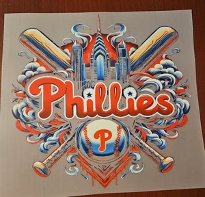 Philadelphia Phillies Colorful 8" DTF Heat Transfer Iron On FREE Shipping (C1/2) - Picture 1 of 1