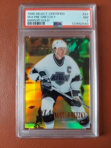1995-96 Select Certified Edition Mirror Gold Wayne Gretzky #23 PSA 7 HOF - Bild 1 von 2
