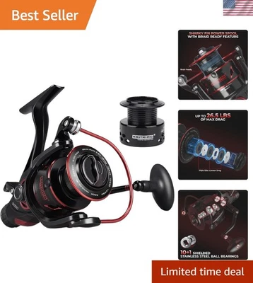 Sharky Baitfeeder III: прочные шарикоподшипники 10+1 и максимальная мощность сопротивления 39,5 фунтов - Изображение 1 из 4