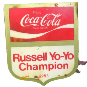 Coca-cola Russell Yo-Yo Champion 1983 Enjoy Cola Pin - Picture 1 of 4