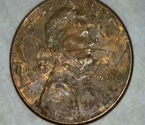 2016 D Penny Errors . Lincoln’ s Jacket Striking Going Around Coin. - Picture 1 of 14