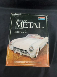 1953 '53 Corvette Diecast Metal & Plastic Model Kit 1:24 Monogram 6100 Complete - Picture 1 of 11