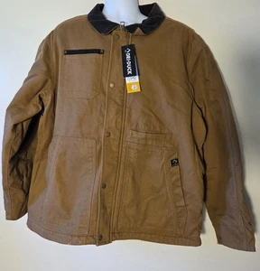 DRI DUCK RAMBLER CANVAS WORK JACKET 5091 MENS XL SADDLE TAN GUSSETED QUILT LINED - Picture 1 of 17