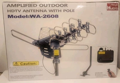 pingbingding WA2608 HDTV Antenna Amplified Digital Outdoor With Mounting Pole - Image 1 of 4