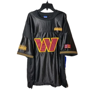 Camiseta de fútbol americano de la NFL con logotipo cosido XLarge para adultos de los Washington Commanders nueva con etiquetas negra - Imagen 1 de 15