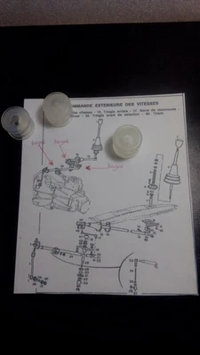 Lancia Beta bagues tringlerie bush gear linkage boccola leva cambio Lancia Beta - Photo 1/3