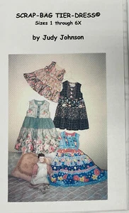 Scrap-Bag Tier-Dresses Sewing Pattern by Judy Johnson - Picture 1 of 4