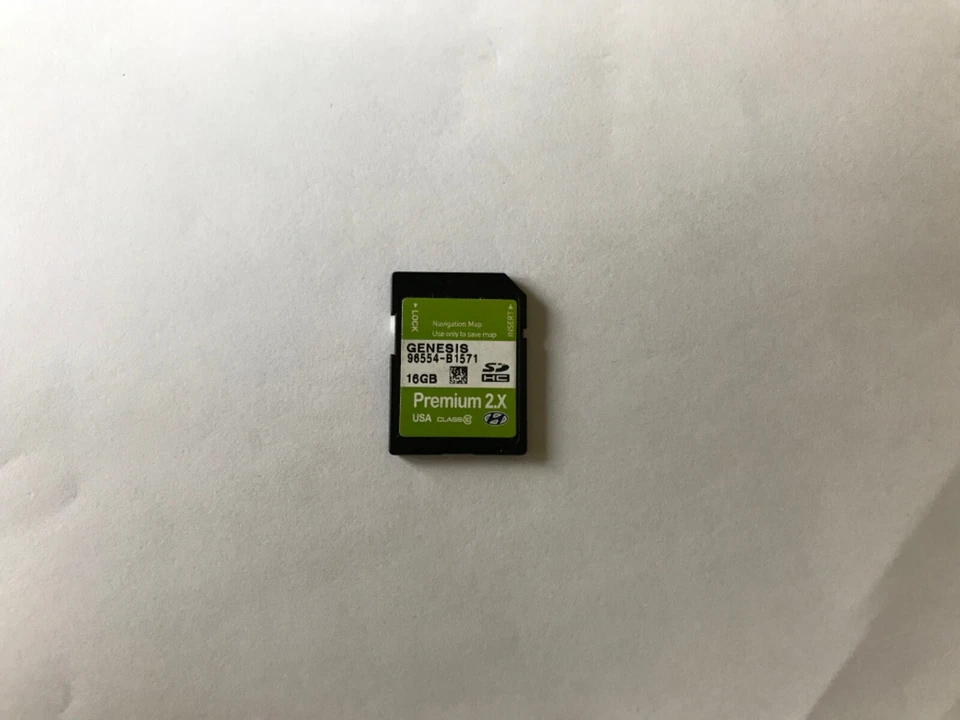 OEM GENESIS SD Navigation Memory Card PRIMIUM JOG DIAL 96554-B1571 Map data USA - Image 1 of 1