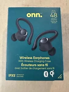 onn. Wireless In-Ear Earphones with Charging Case, Up to 48 Hours Playtime - Picture 1 of 5