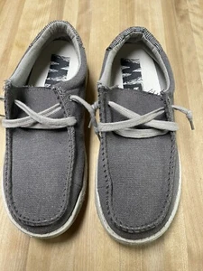 MR. J Men's Grey Cotton Fabric Slip On Shoes Size 9 - Picture 1 of 9