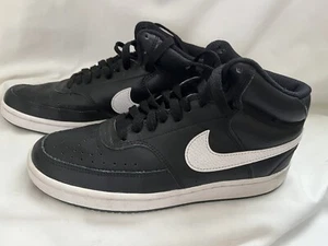 Nike Court Vision Mid Sneakers Women's Size 7 CD5436-001 Black Basketball Shoes - Picture 1 of 8