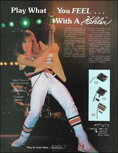 Jefferson Starship Craig Chaquico 1984 Kahler Tremolo in Concert Series ad print - Picture 1 of 3