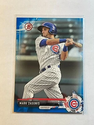 Mark Zagunis 2017 Bowman Prospect Blue Paper Refractor #d /150 BP131 Cubs Rookie - Image 1 of 2