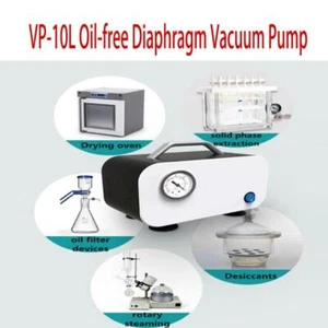 Bomba de vacío de diafragma portátil sin aceite VP-10L 10L/M AC110-240V 20W - Imagen 1 de 10