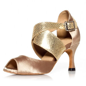 Ballroom Latin Dance Shoes Women Party Tango Salsa Shoes High Heels Sandals Soft