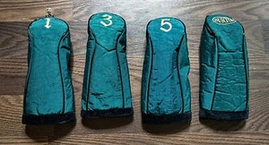 Neu Vintage Burton Smaragd & schwarz Nylon Fairway Kopfabdeckung Set M # 767-440 - Bild 1 von 2