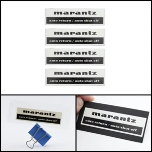 Zócalo base tocadiscos Marantz 6100 logotipo automático insignia calcomanía 91 mm X 26 mm - Imagen 1 de 12