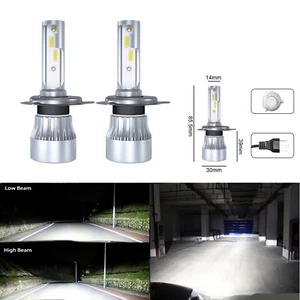 Pair H4 LED High Low Headlights 6500K Conversion Kit For Toyota Hilux 2004–2015 - Picture 1 of 11